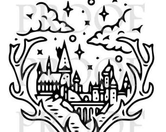 hogwarts castle svg 5
