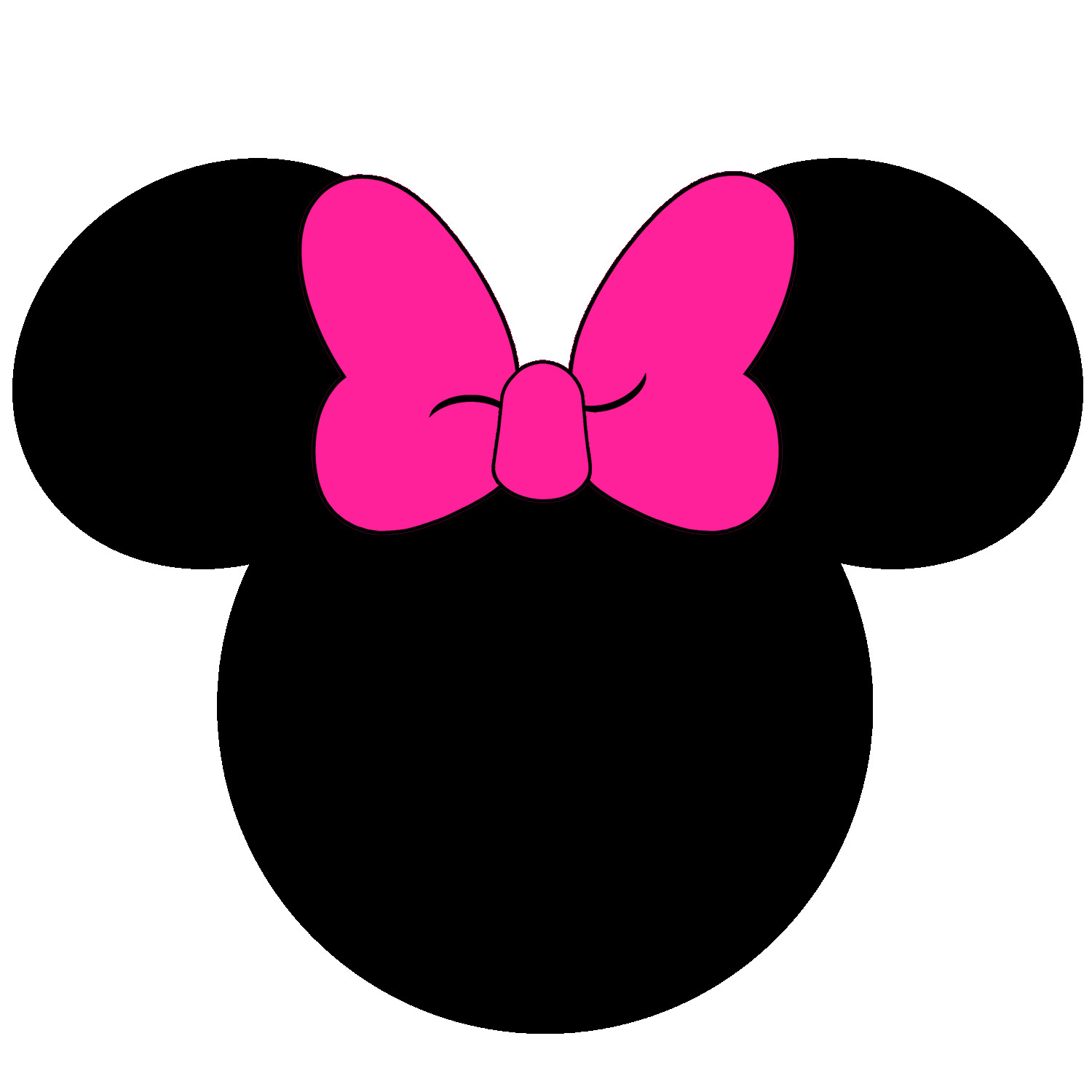 minnie mouse head silhouette 11
