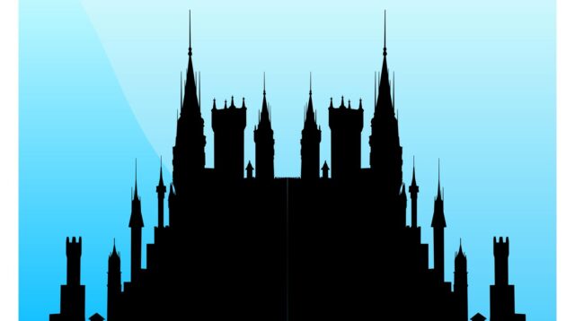 vector fairytale castle