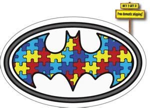 Autism Batman Decal Sticker 3.25" x 5.20" Support Autistic Free