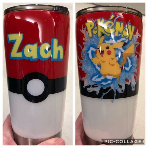 Custom Pokémon tumbler | Pokemon tumbler, Tumbler cups diy, Tumbler