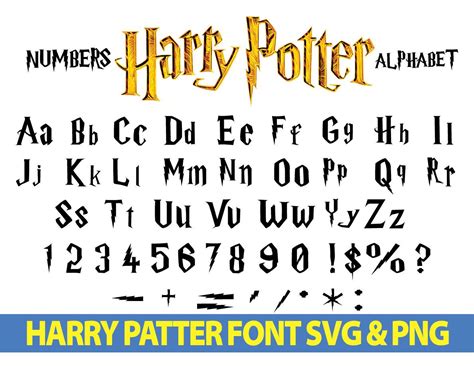 Harry potter font Harry potter font svg Harry potter alphabet Harry