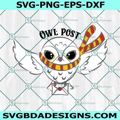 Owl Post Harry Potter Svg, Bird flying Svg, magical letter Svg | Owl