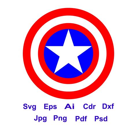 70% off Captain America Logo Superhero SVG Captain America