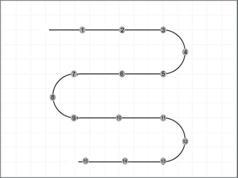 How to draw a responsive SVG path with points on it? - Stack Overflow