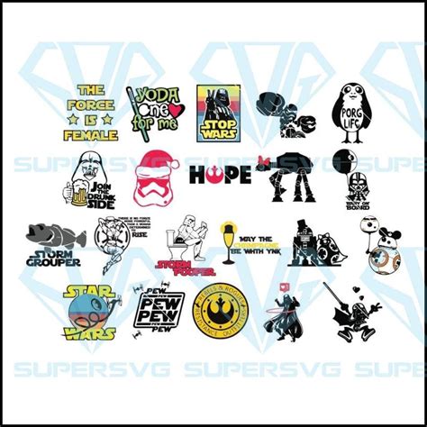 Humorous Star Wars Bundle Svg Star Wars Cricut Digital Download