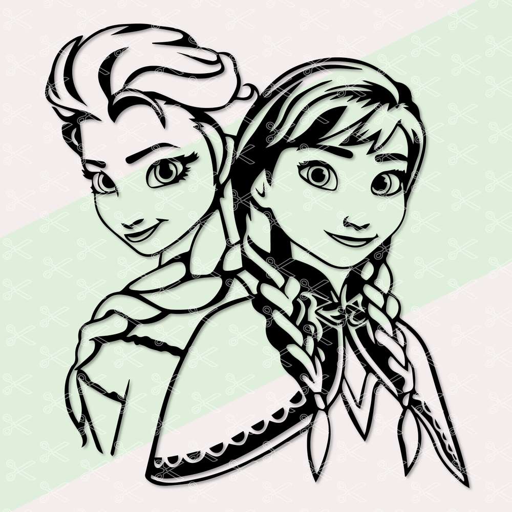 Anna and Elsa SVG: Unleash the Magical World of Frozen for Your Designs