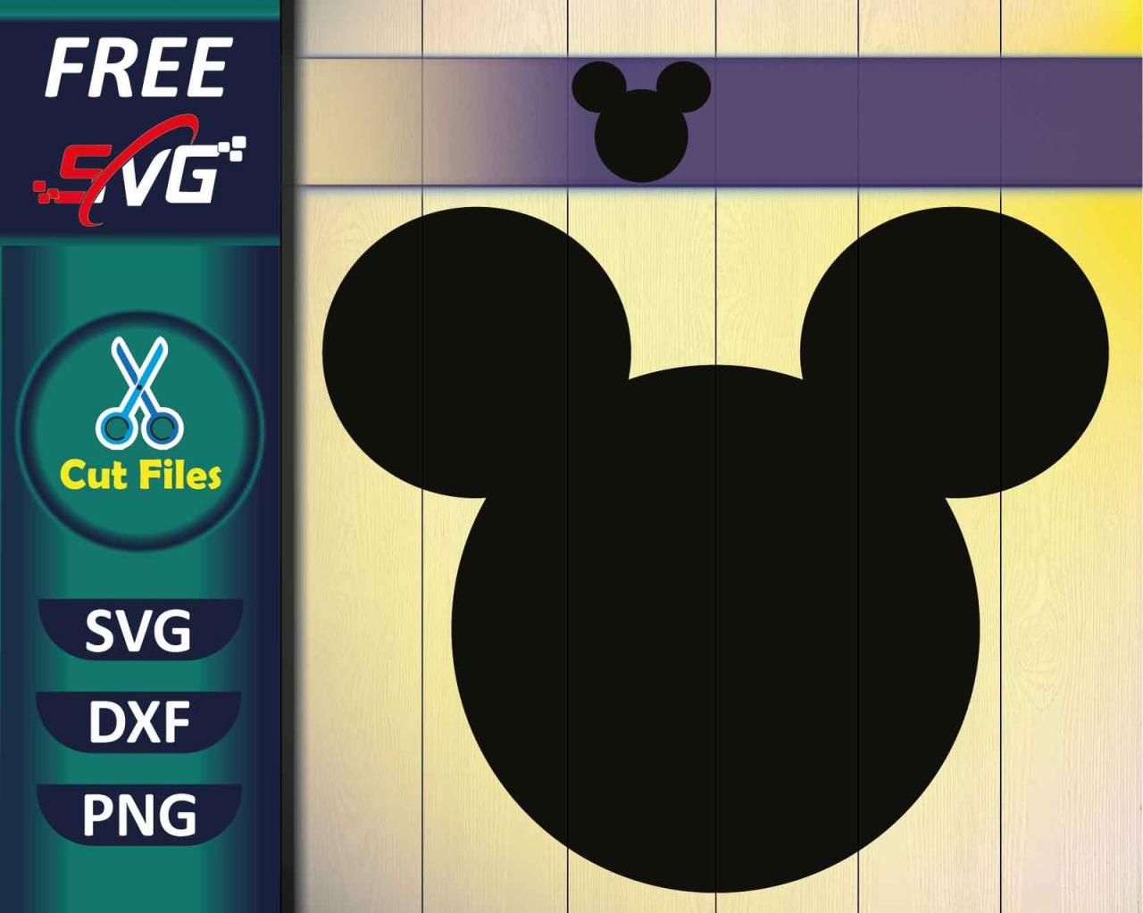 H1: Free Mickey Mouse Head SVG: Unleash Your Creative Magic