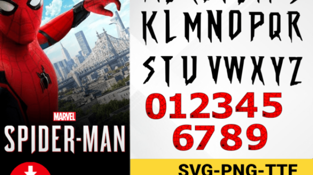 Spiderman font 600x480 1