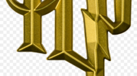 harry potter logo gold chrome premium emblem popcultcha fan 851042