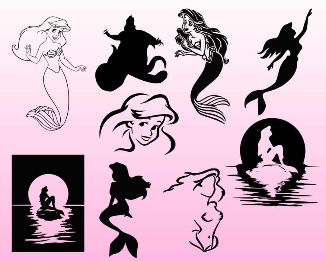 Ariel Silhouette SVG: Unlocking the Enchanting World of SVG Graphics