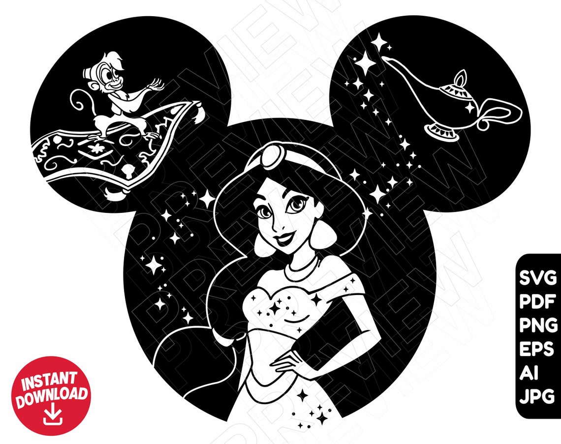 Princess Jasmine SVG: Unleashing the Enchanting Beauty of Agrabah