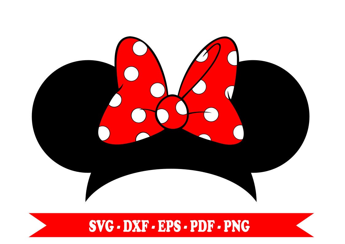 Minnie Mouse Ears with Bow SVG: Elevate Your Disney Style