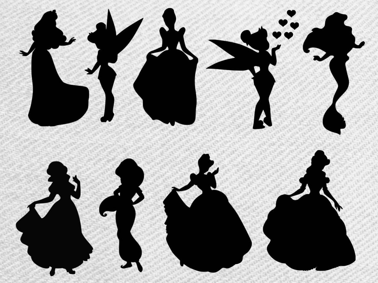 Disney Princess Outline SVG: An Enchanting Collection for Crafting and Design