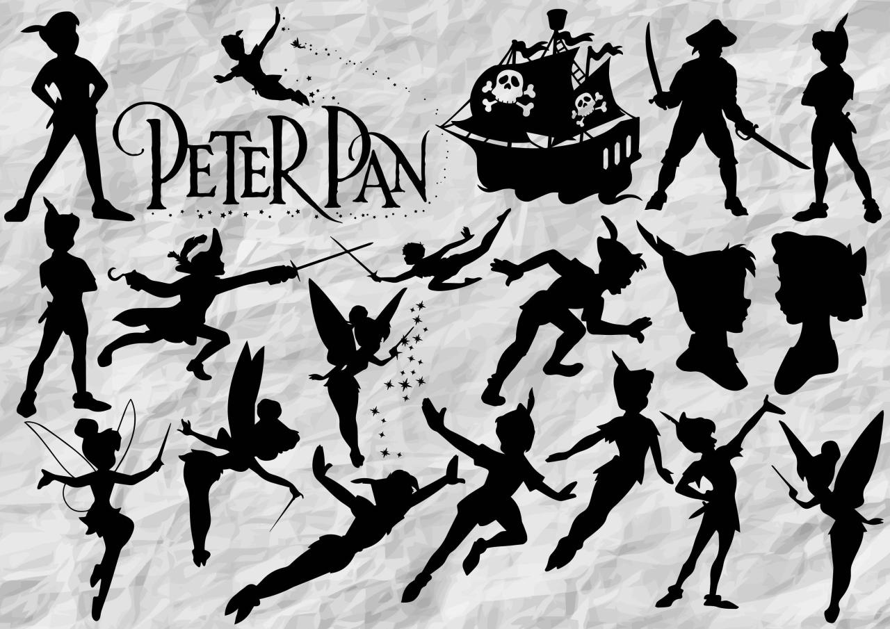 Peter Pan Silhouette SVG: A Timeless Icon for Imagination and Adventure