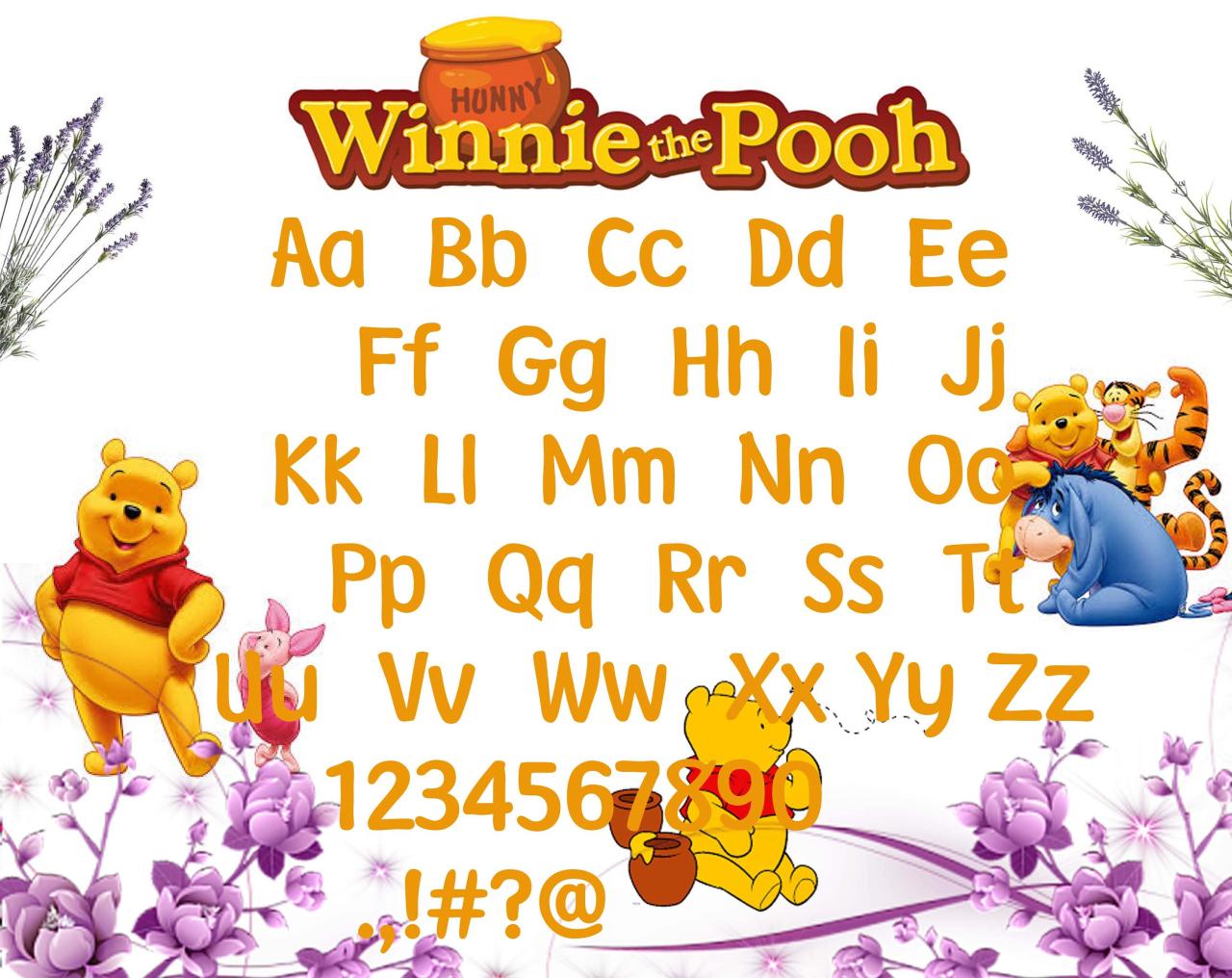 H1: Winnie the Pooh Font SVG: A Timeless Classic for Crafting and Design