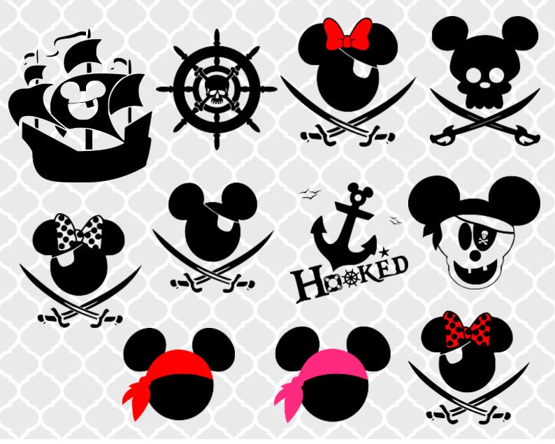 Mickey Mouse Pirate SVG: Avast, Matey! Embark on a Swashbuckling Adventure