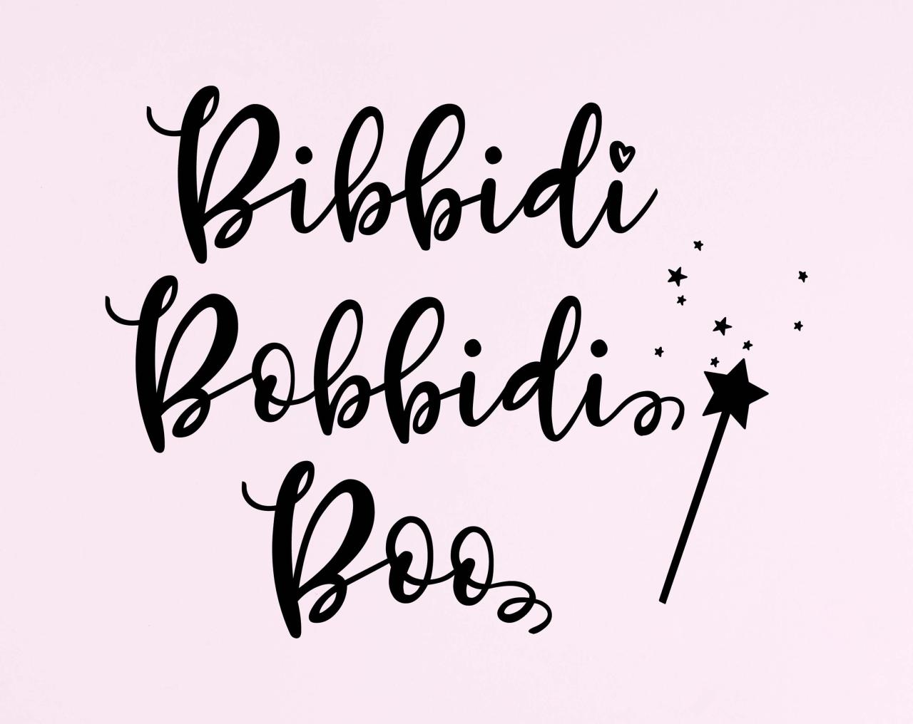 Bibbidi Bobbidi Boo SVG: A Magical Journey into the World of Disney