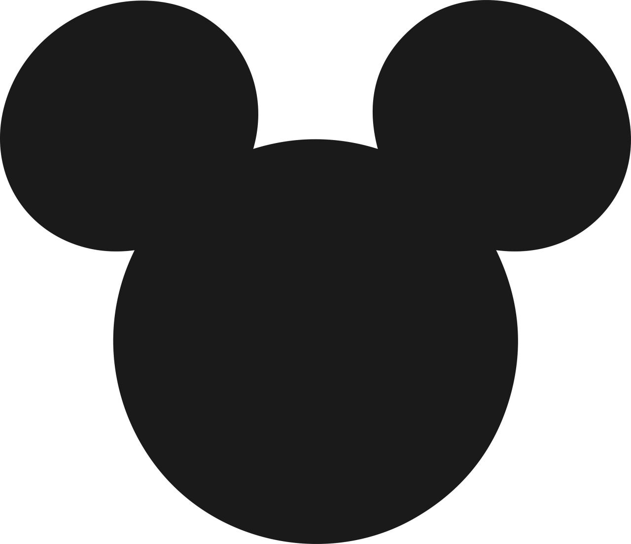 Mickey Head Silhouette SVG: A Timeless Icon for Endless Creativity