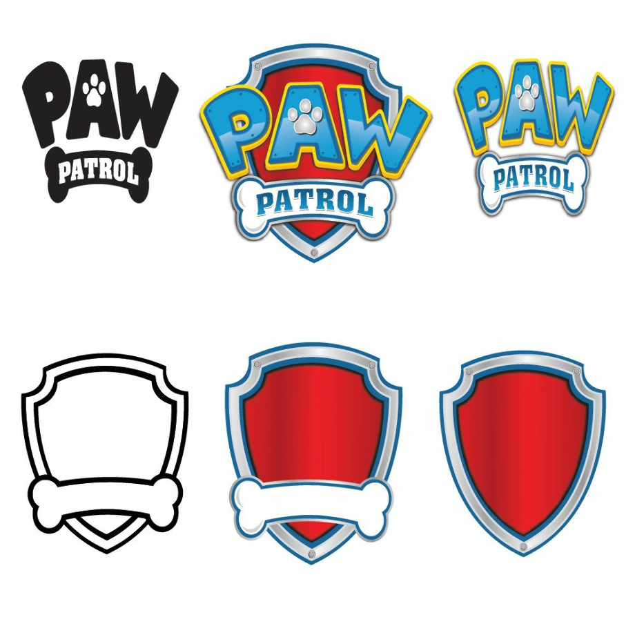 paw patrol clipart badge 4