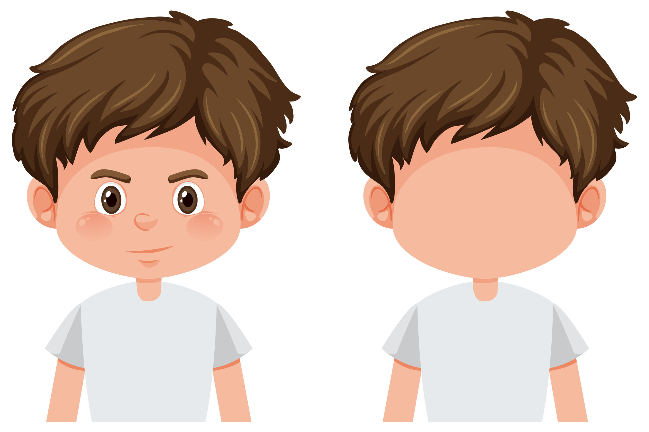 set of boy character vector scaled