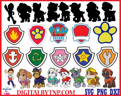 Paw Patrol SVG, Paw Patrol Cut Files, Paw Patrol Clip Art, Paw Patrol