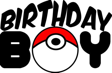 Pokemon Happy Birthday SVG