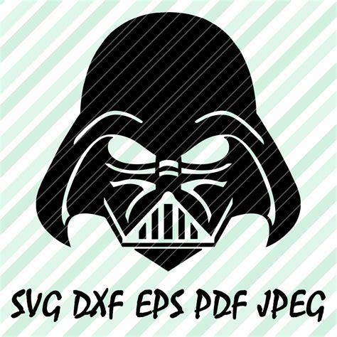 Star Wars SVG DXF Pdf File Darth Vader Disney Design Vector