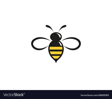 Abstract bumblebee insect logo symbol Royalty Free Vector