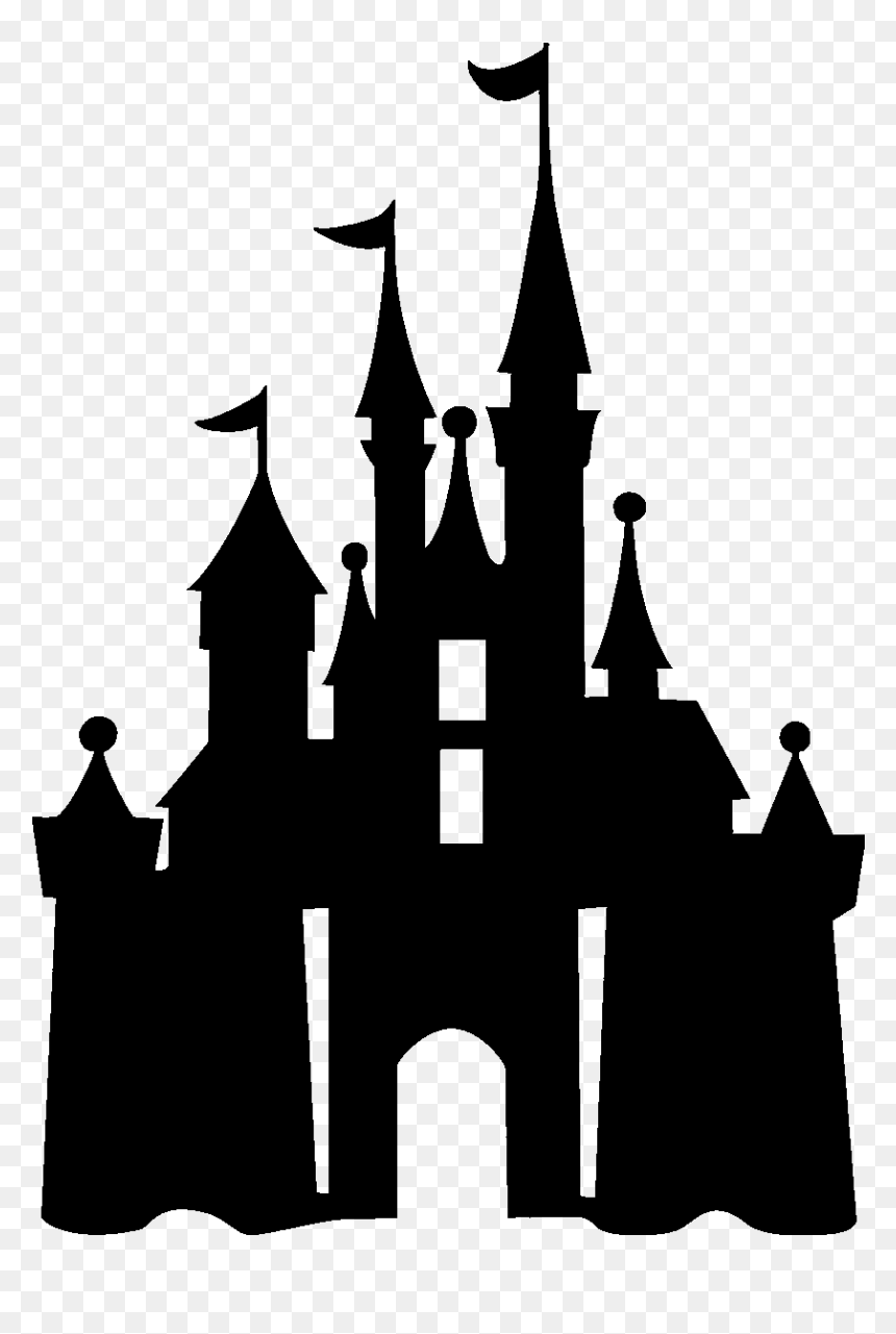 506 5067030 mickey magic kingdom cinderella disney castle silhouette png