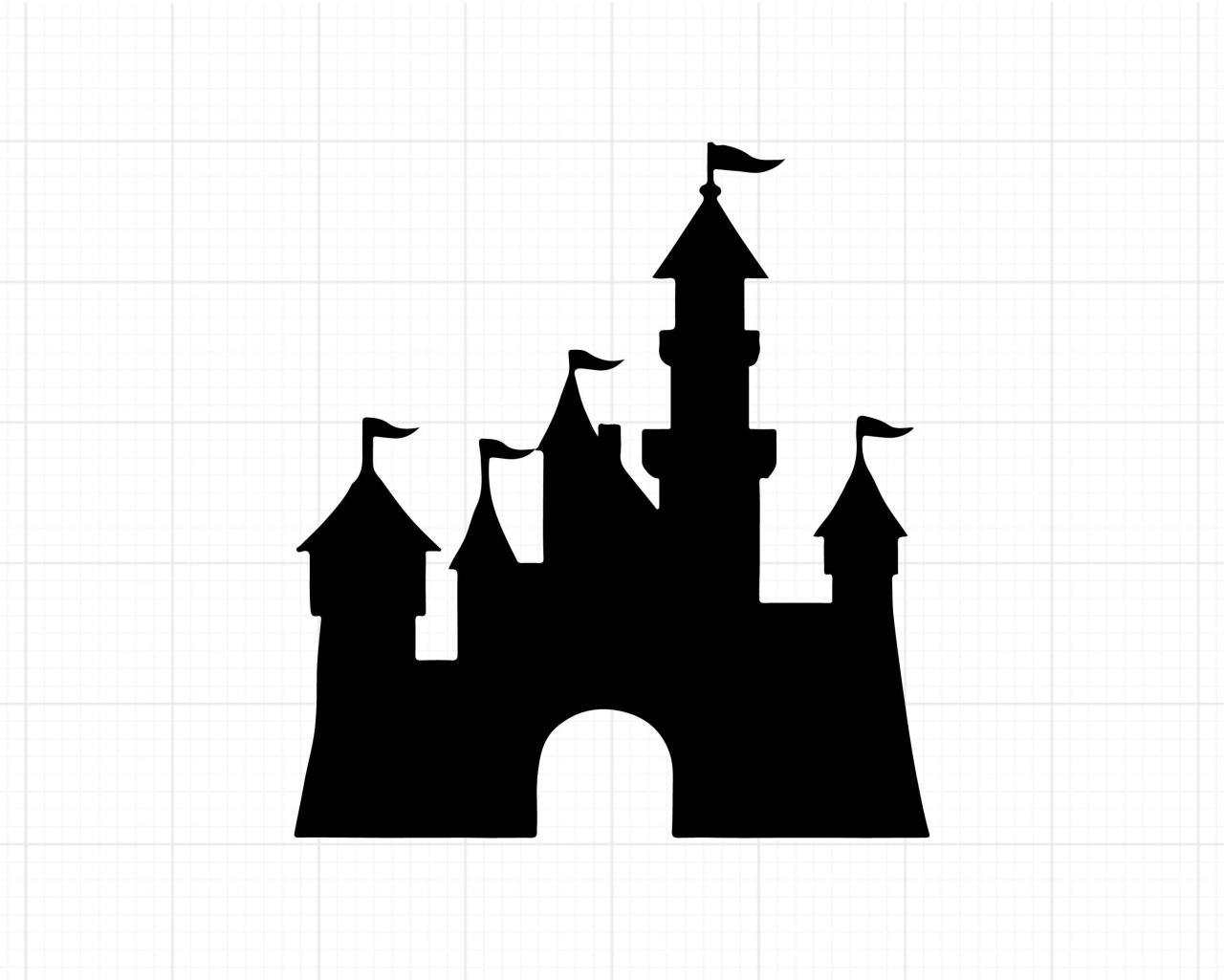 Disney Castle Outline SVG: Capture the Enchantment of the Magic Kingdom