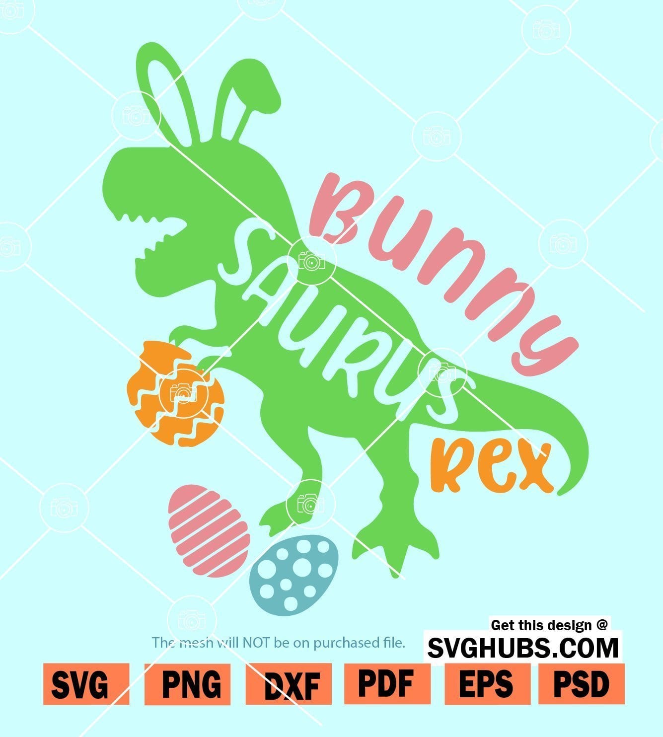 Easter Rex SVG 01