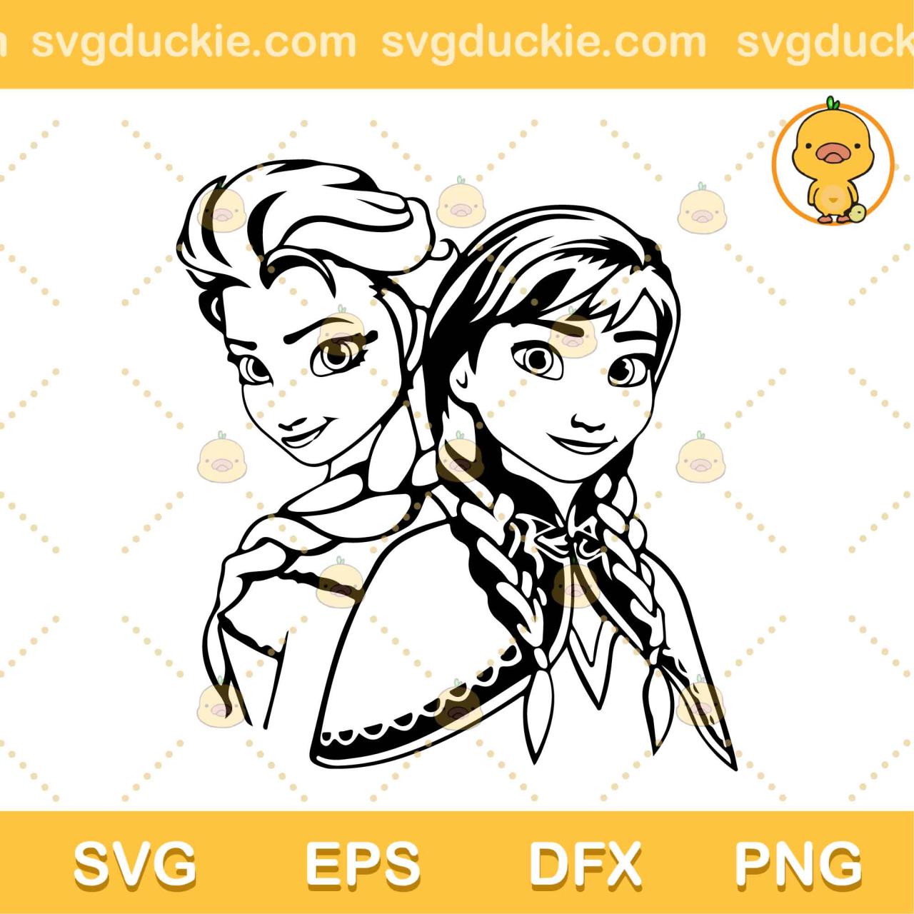 Elsa and Anna SVG: Unleashing the Magical Charm of Frozen