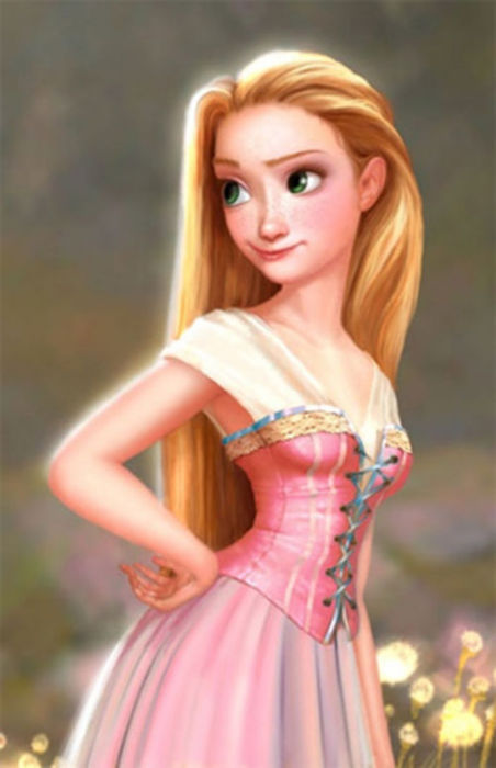 Rapunzel Old version before real version shown in movie flynn and rapunzel 20134827 452 700