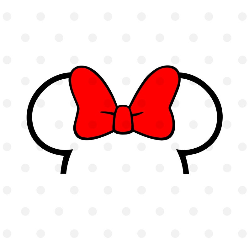 H1: Unleash Your Inner Disney Magic with Minnie Ears Outline SVG