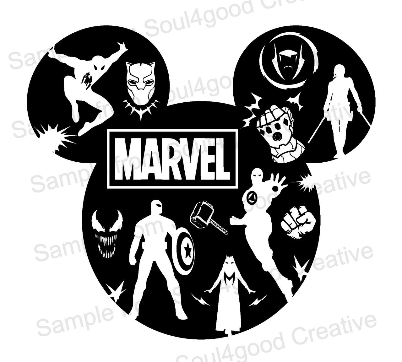 Marvel Mickey SVG: Uniting the Iconic Mouse and Superhero Universe