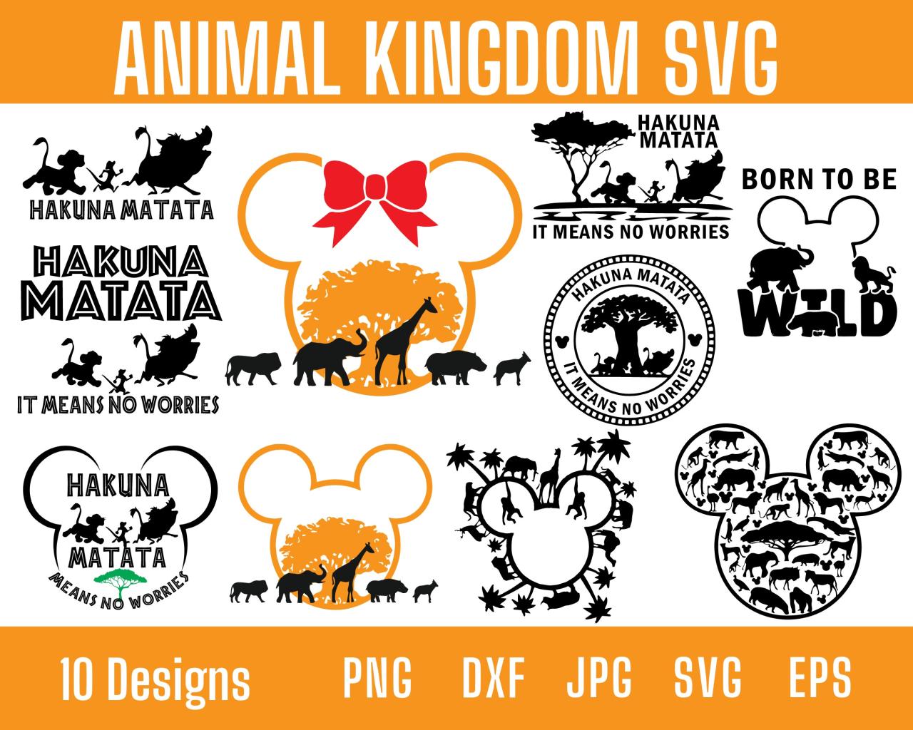 Animal Kingdom Shirts SVG: A Comprehensive Guide to Expressing Your Love for Wildlife