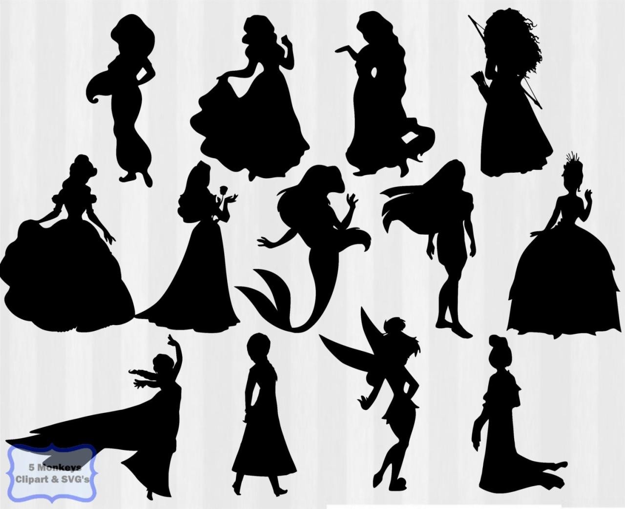 H1: Disney Princess Silhouette SVG: Unleash Your Creative Magic