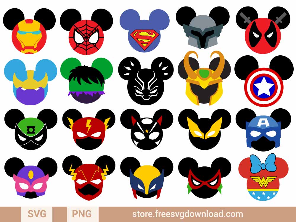 Marvel Mickey Head SVG: A Fusion of Iconic Characters