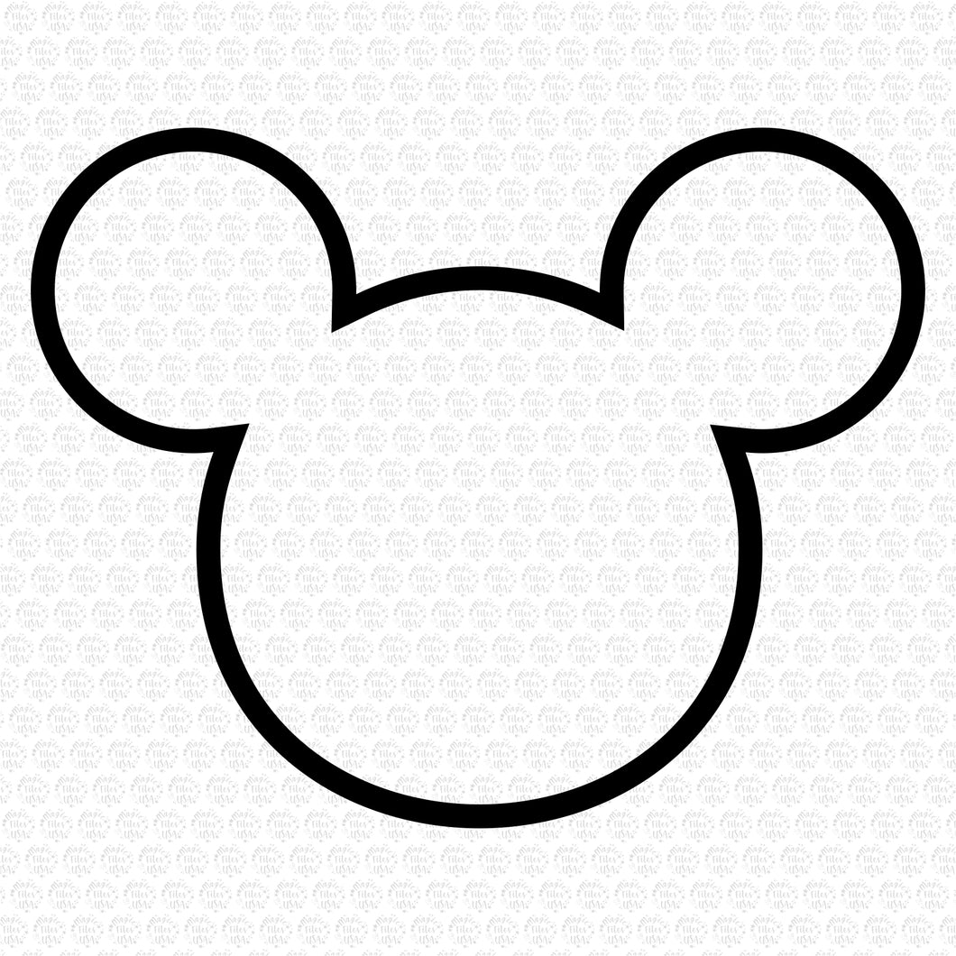 Mickey Mouse Head Outline SVG: A Guide to the Iconic Symbol