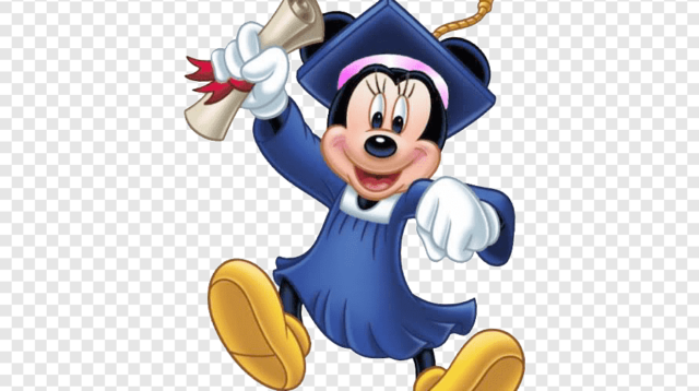 png clipart minnie mouse wearing graduation gown mickey mouse minnie mouse walt disney world graduation ceremony the walt disney company estudiante computer wallpaper vertebrate