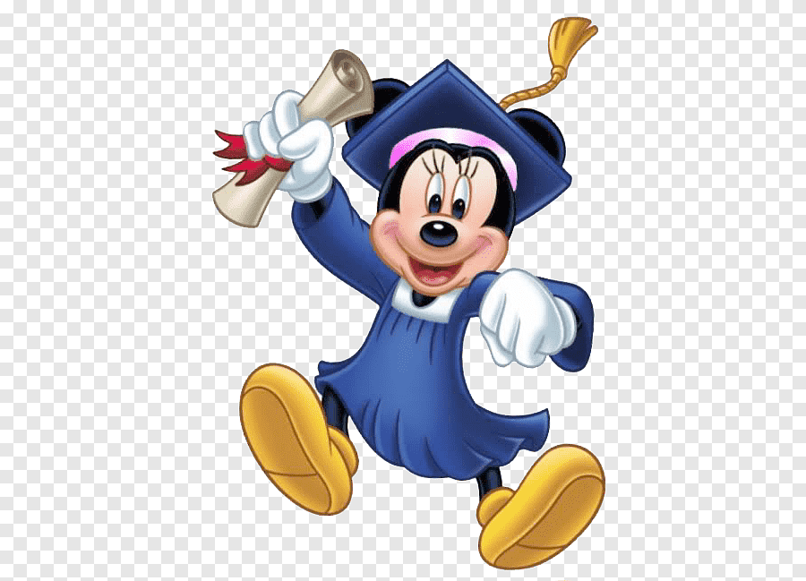 png clipart minnie mouse wearing graduation gown mickey mouse minnie mouse walt disney world graduation ceremony the walt disney company estudiante computer wallpaper vertebrate