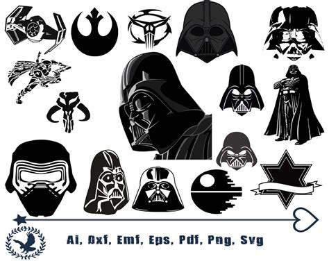 Star wars svg bundle star wars clipart cut files for cricut | Etsy