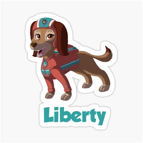 "PAW Patrol - Liberty (w/ name)" Sticker for Sale by kreazea | Redbubble