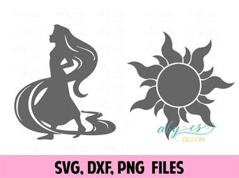 Disney SVG Tangled Rapunzel Sun SVG DXF Disney Princess svg | Etsy