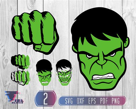 Hulk Svg Layered The Incredible Hulk Svg Marvel Svg | Etsy