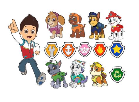 Paw patrol svg set - bewerregistry