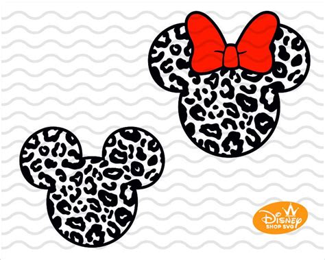 Disney mickey mouse cheetah leopard SVG / Disney SVG and png instant