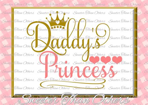 Daddy's Princess Svg Baby SVG baby cutting file Dxf | Etsy