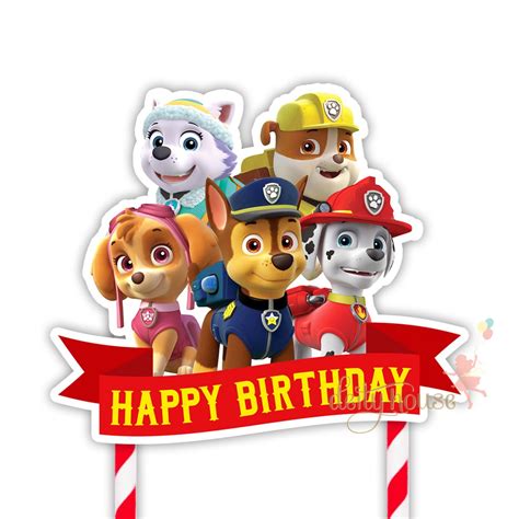 Paw Patrol Cake Topper | Shopee Philippines